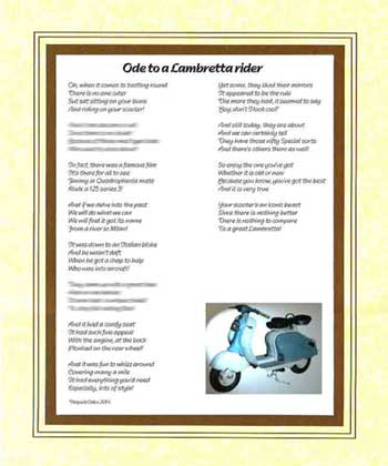 Ode to a Lambretta Rider