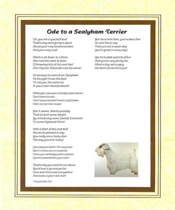 Ode to a Sealyham Terrier