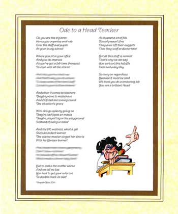 Ode to a Female Head Teacher