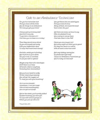 Ode to an Ambulance Technician