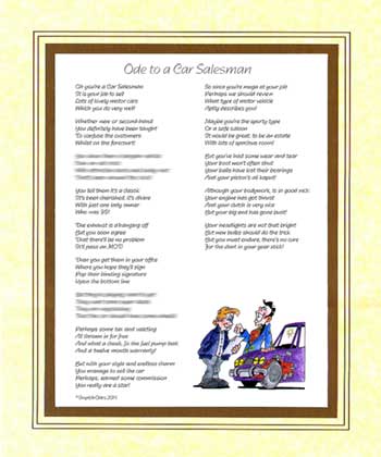 Ode to a Car Salesman