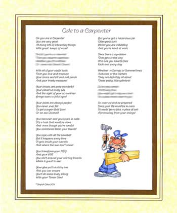 Ode to a Carpenter