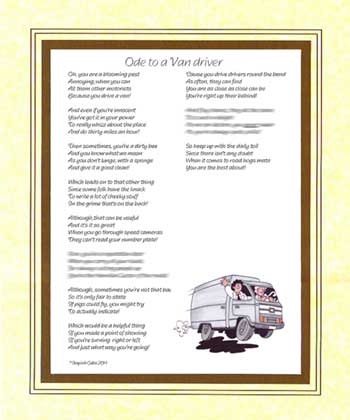 Ode to a Van Driver