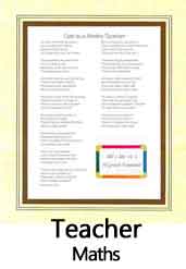 Click Here to View Maths Teacher Ode